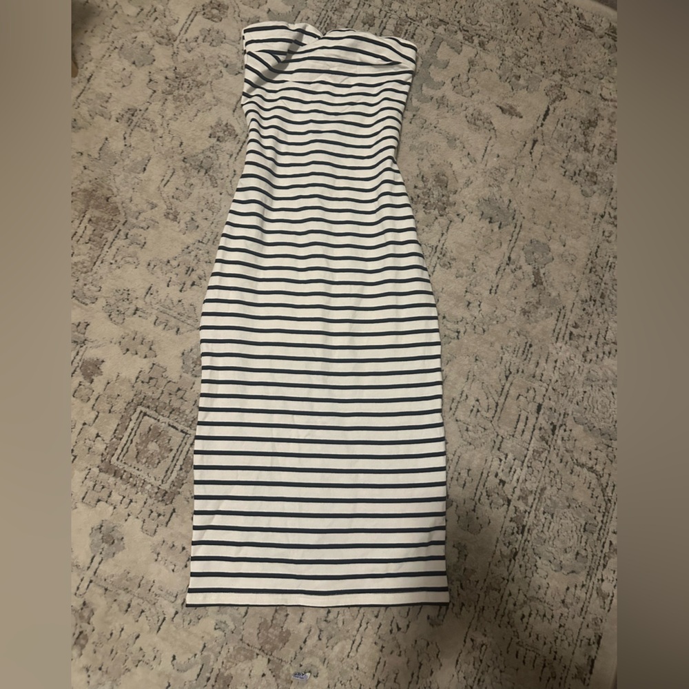 NWOT Anthropology English Factory Midi Strapless Dress